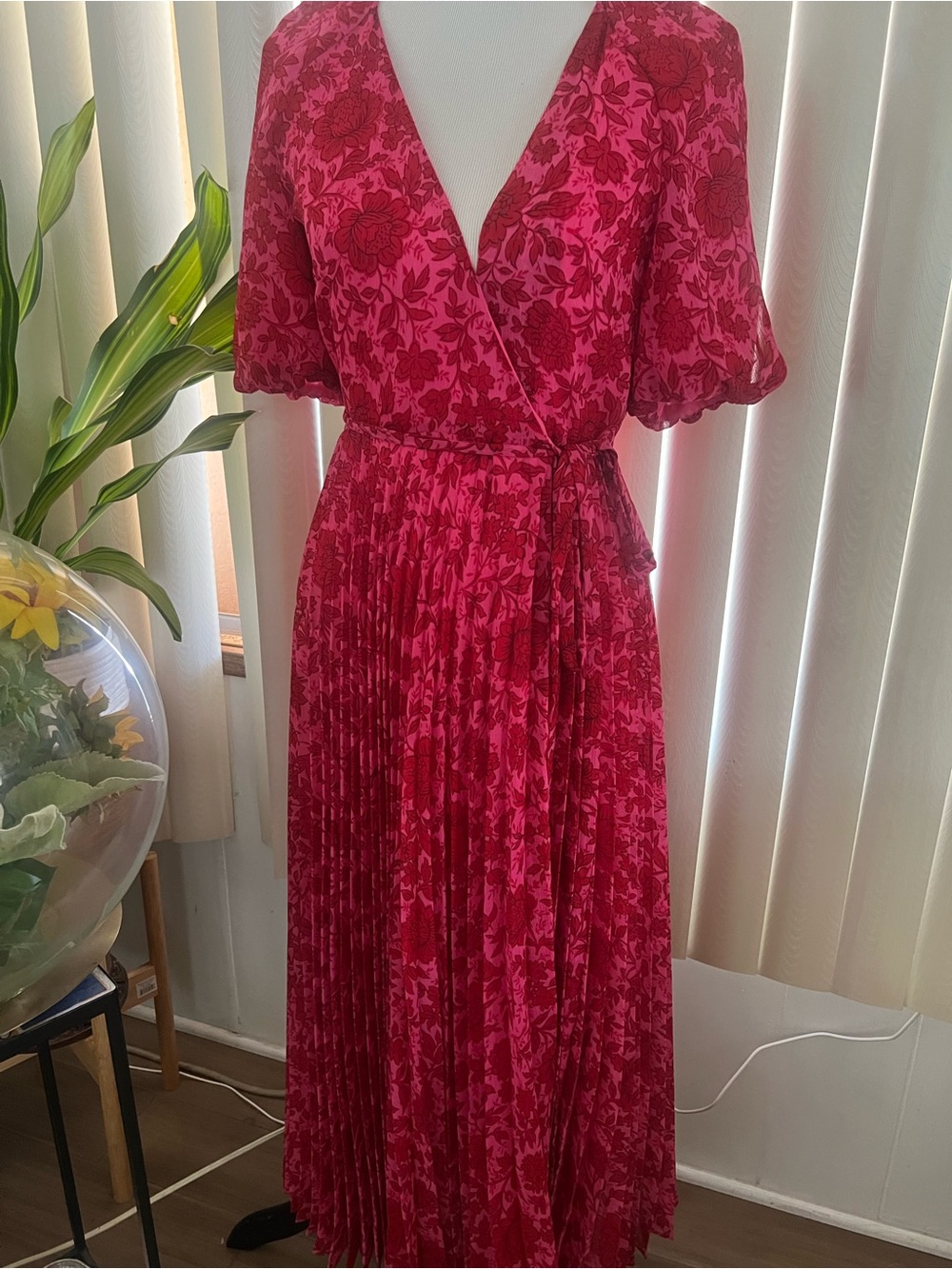Maxi Floral Wrap Dress